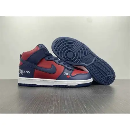 Supreme x Dunk High SB 'By Any Means Red Navy - Red Navy'