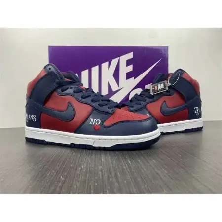 Supreme x Dunk High SB 'By Any Means Red Navy - Red Navy'