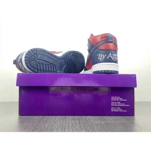 Supreme x Dunk High SB 'By Any Means Red Navy - Red Navy'
