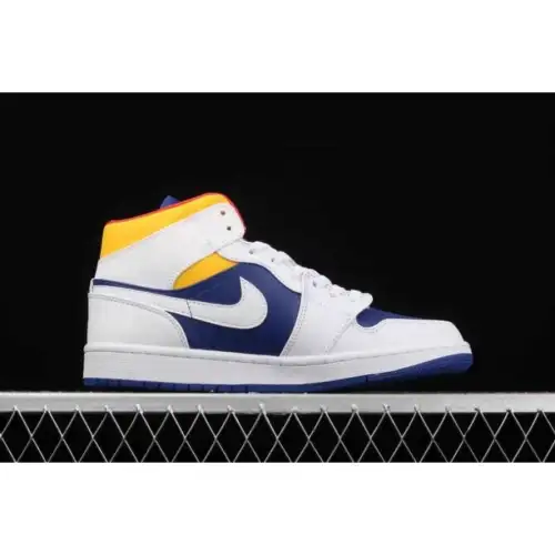 Air Jordan Air Jordan 1 1 Mid 'White Deep Royal Blue'