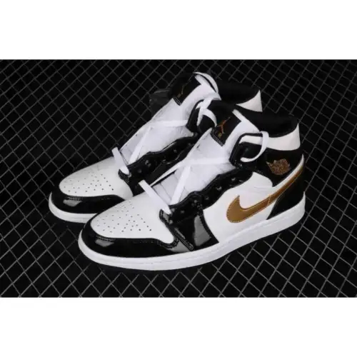 Air Air Jordan 1 Jordan 1 Mid Patent 'Black Gold'