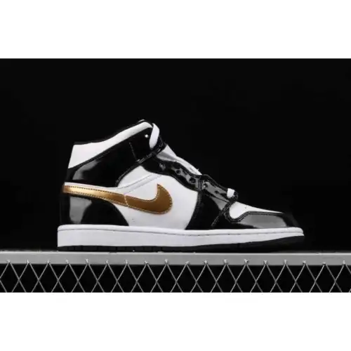 Air Air Jordan 1 Jordan 1 Mid Patent 'Black Gold'