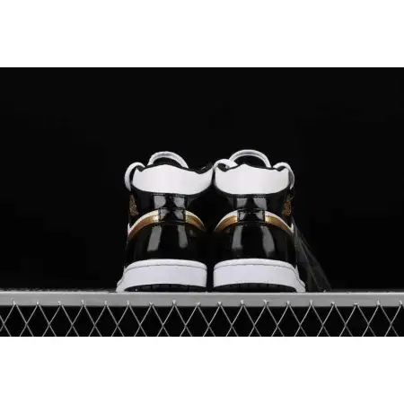 Air Air Jordan 1 Jordan 1 Mid Patent 'Black Gold'