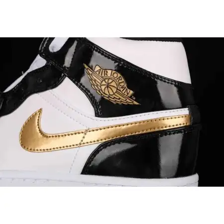 Air Air Jordan 1 Jordan 1 Mid Patent 'Black Gold'