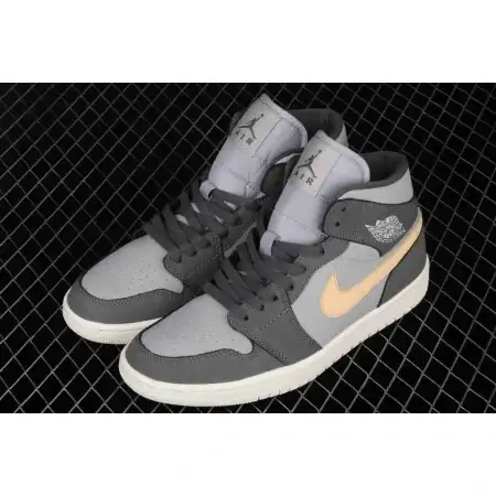 Wmns Air Jordan 1 Mid 'Iron Grey Onyx' 7441643