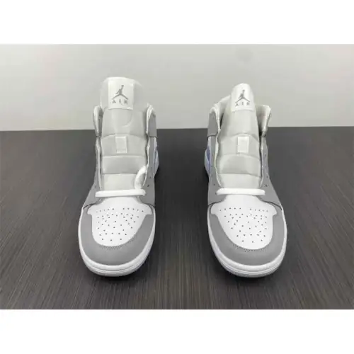 Wmns Air Jordan 1 Mid 'Wolf Grey Aluminum'