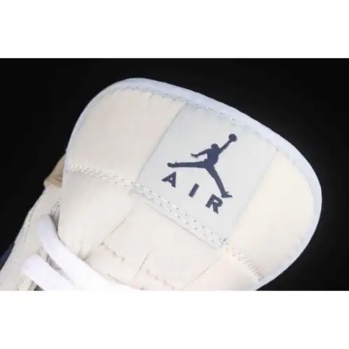 Air Jordan 1 Mid 'White Khaki Blue Air Jordan 1 Void'