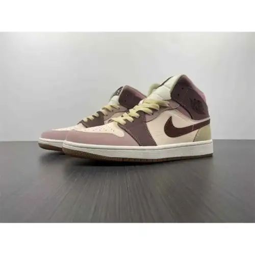Wmns Air Jordan 1 Mid SE 'Dark Pony Smoky Air Jordan 1 Mauve'