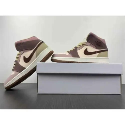 Wmns Air Jordan 1 Mid SE 'Dark Pony Smoky Air Jordan 1 Mauve'