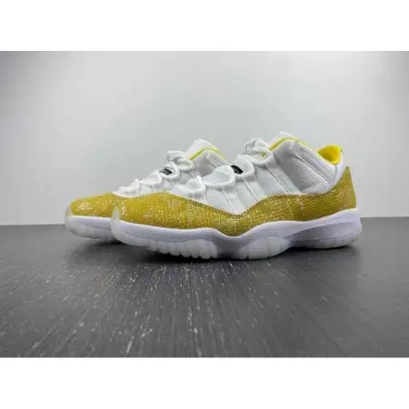 Wmns Air Jordan 11 Low 'Yellow Snakeskin' 60B7487