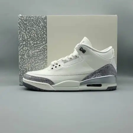 Wmns Air Jordan Air Jordan 3 3 Retro 'Sail Metallic Silver'