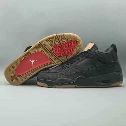 Levi's x Air Jordan 4 Retro 'Black Denim'