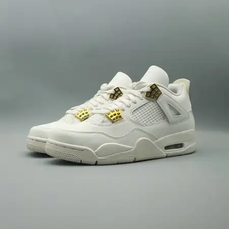Wmns Air Jordan 4 Retro 'Metallic Gold'