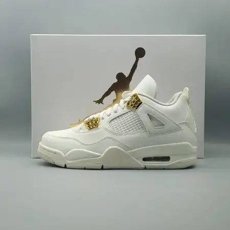 Wmns Air Jordan 4 Retro 'Metallic Air Jordan 4 Gold'