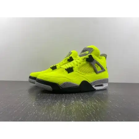 Tagz x Air jordan 4 'Plush Fluorescent Yellow' 6E923