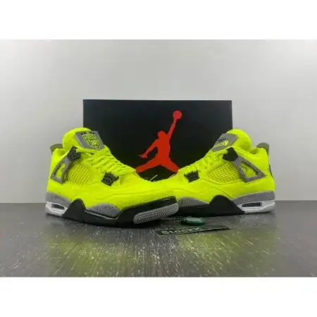 Tagz x Air jordan 4 'Plush Fluorescent Air Jordan 4 Yellow'