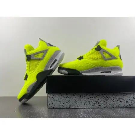 Tagz x Air jordan 4 'Plush Fluorescent Air Jordan 4 Yellow'