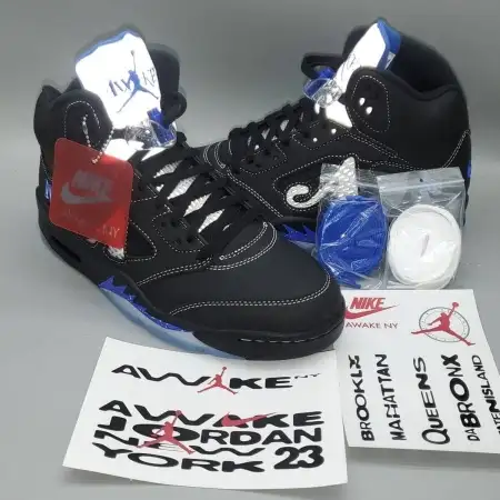 Awake NY x  Air Jordan 5 Air Jordan 5 Retro 'Boro - Racer Blue'