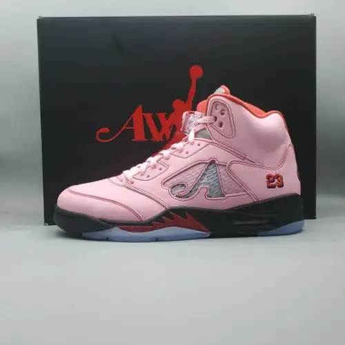 Awake NY x Arctic Pink Air Jordan 5 Retro 'Boro - Arctic Pink'