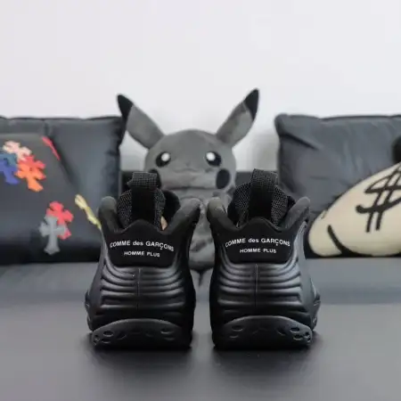 Comme des Garçons Homme Black Plus x Air Foamposite One 'Black'