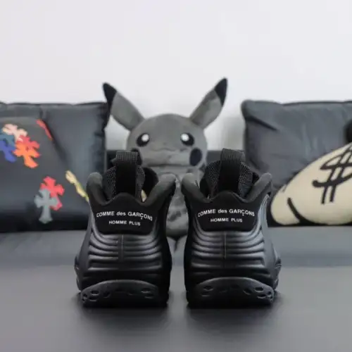 Comme des Garçons Homme Black Plus x Air Foamposite One 'Black'