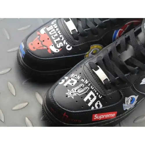 Supreme x NBA x Air Force 1 Mid Air Force 1 07 'Black'