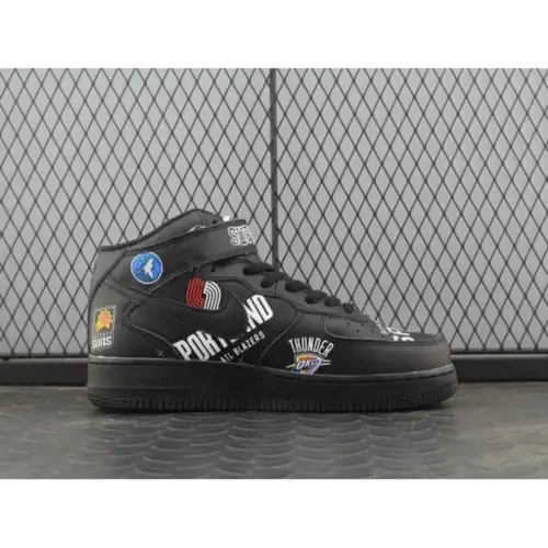 Supreme x NBA x Air Force 1 Mid Air Force 1 07 'Black'