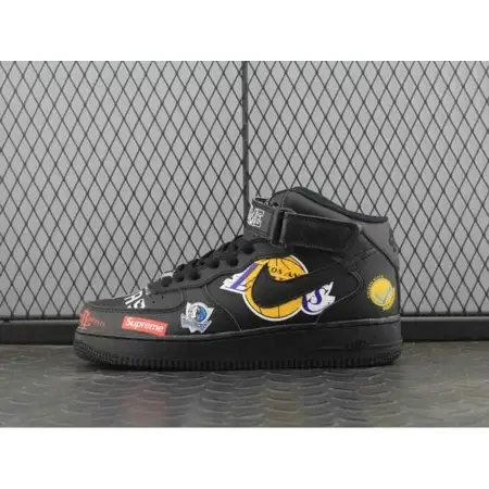 Supreme x NBA x Air Force 1 Mid Air Force 1 07 'Black'