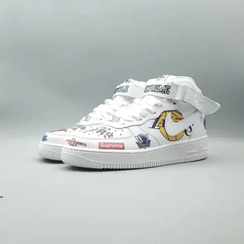 Supreme x NBA Air Force 1 x Air Force 1 Mid 07 'White'