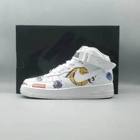 Supreme x NBA Air Force 1 x Air Force 1 Mid 07 'White'