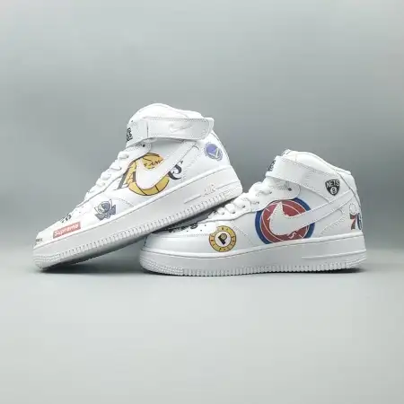Supreme x NBA Air Force 1 x Air Force 1 Mid 07 'White'
