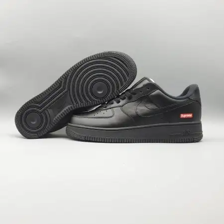 Supreme x Air Air Force 1 Force 1 Low 'Box Logo - Black'