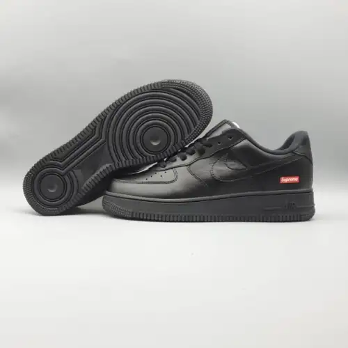 Supreme x Air Air Force 1 Force 1 Low 'Box Logo - Black'