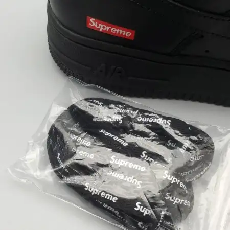 Supreme x Air Air Force 1 Force 1 Low 'Box Logo - Black'