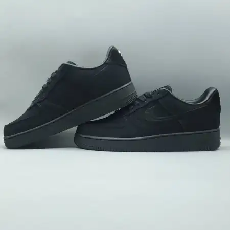 Stussy x Air Triple Black Force 1 Low 'Triple Black'