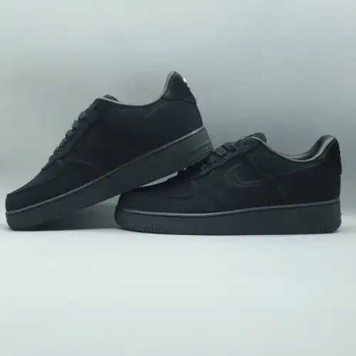 Stussy x Air Triple Black Force 1 Low 'Triple Black'