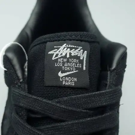 Stussy x Air Triple Black Force 1 Low 'Triple Black'