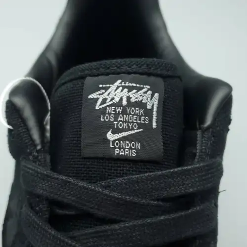 Stussy x Air Triple Black Force 1 Low 'Triple Black'