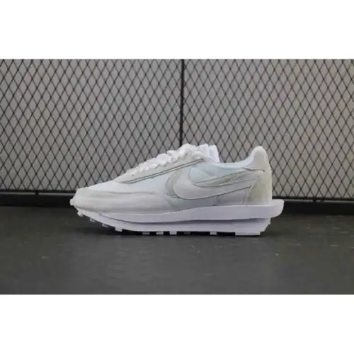 sacai x LDWaffle White Nylon 'White Nylon'