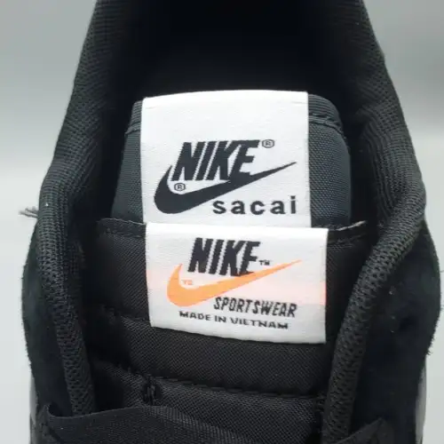 sacai x VaporWaffle 'Black Gum'