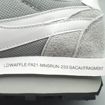 Fragment Design x sacai x LDV Waffle 'Light  Light Smoke Grey Smoke Grey'
