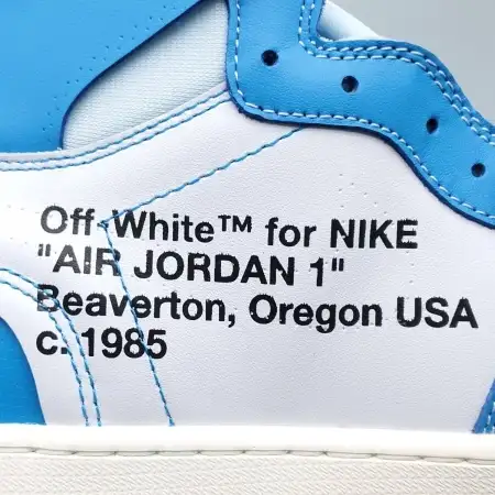 Off-White x Air UNC Jordan 1 Retro High OG 'UNC'