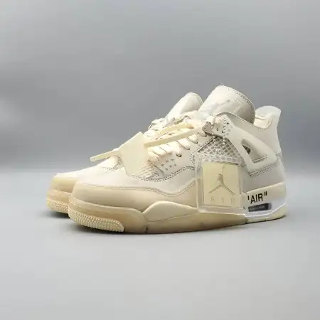 Off-White x Wmns Air Jordan 4 SP 'Sail' 3BB357