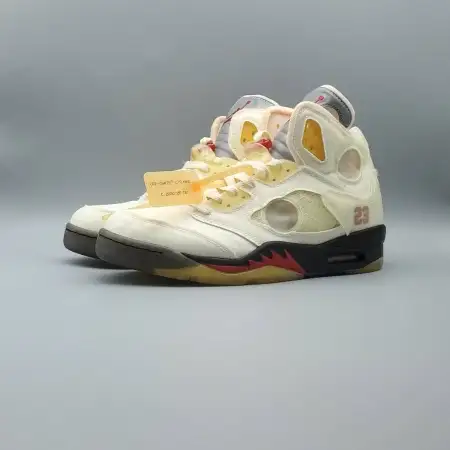 Off-White x Air Jordan 5 SP 'Sail' A17B160