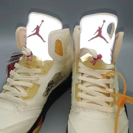 Off-White x Air Sail Jordan 5 SP 'Sail'