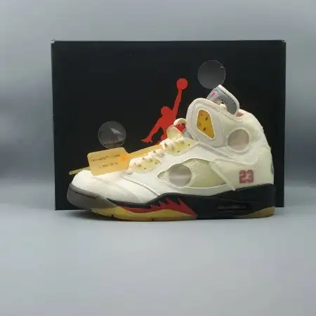 Off-White x Air Sail Jordan 5 SP 'Sail'