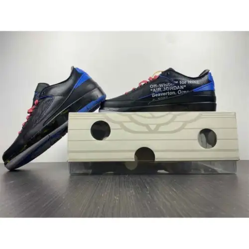 Off-White x Air  Air Jordan 2 Jordan 2 Retro Low SP 'Black Varsity Royal'