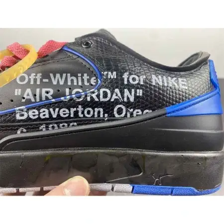 Off-White x Air  Air Jordan 2 Jordan 2 Retro Low SP 'Black Varsity Royal'