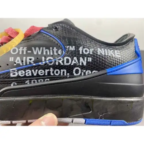 Off-White x Air  Air Jordan 2 Jordan 2 Retro Low SP 'Black Varsity Royal'
