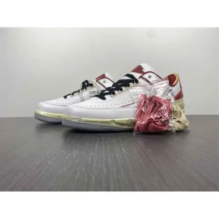 Off-White x Air Jordan 2 Retro Low SP 'White Varsity Red' F13676